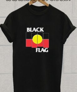 Black Flag X Aboriginal Flag Tshirt