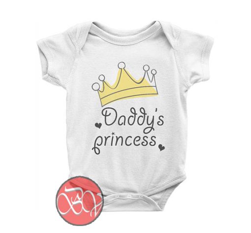 Daddy's Princess Baby Onesie | Cool Baby Onesie Designs
