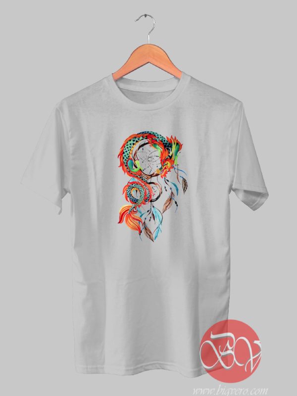Dragon Dream Catcher Tshirt, Ideas Cool Tshirt Designs - Bigvero.com