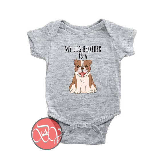 bulldog onesie for baby