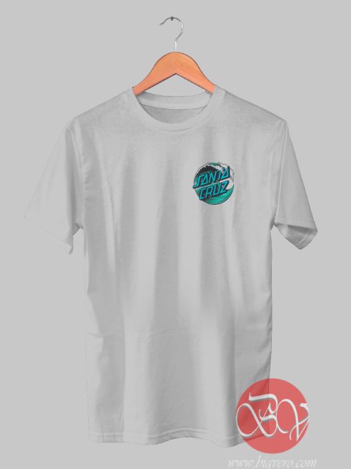 Santa Cruz Wave Dot T-shirt - Ideas Shirt - Design Bigvero