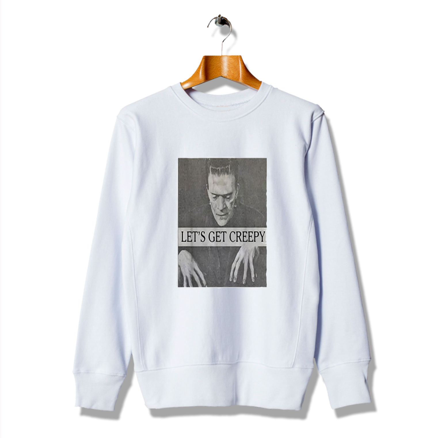 Cool Ideas Let's Get Creepy Frankenstein Sweatshirt - Bigvero.com