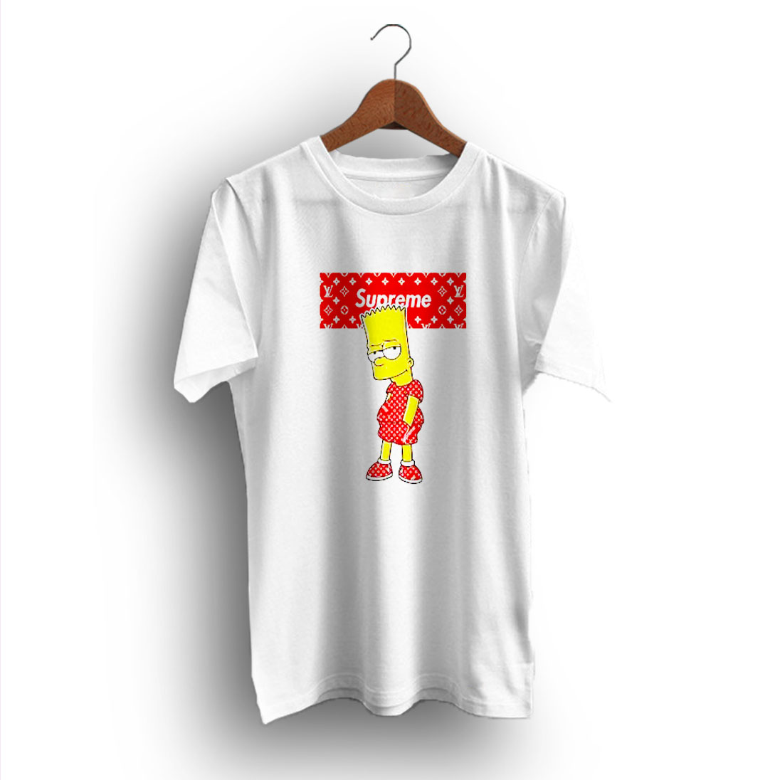 Bart Simpson Fan Gift Supreme x Louis Vuitton T-Shirt